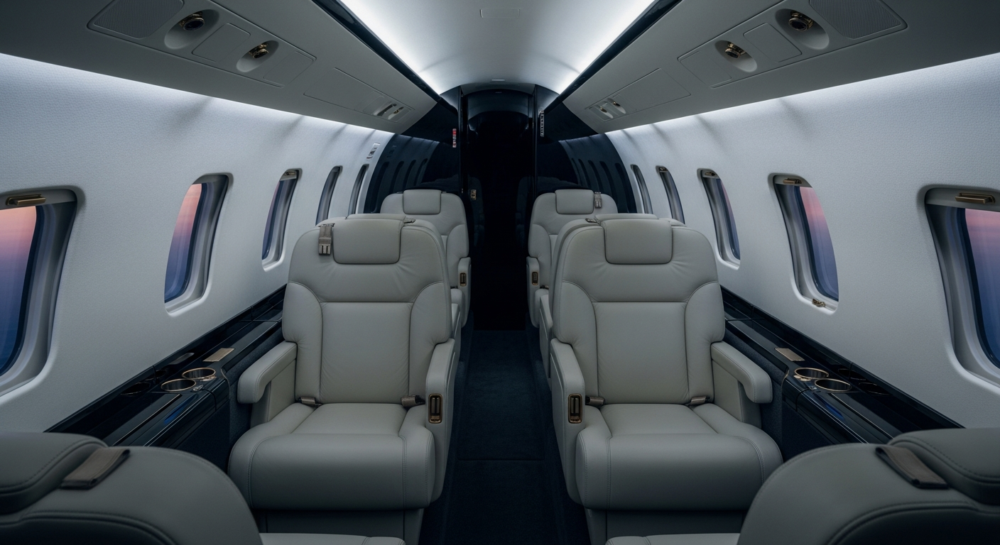 Bombardier Challenger 350 cabin