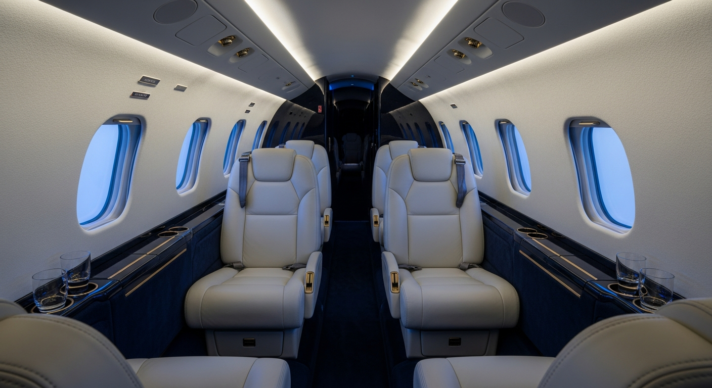 Embraer Phenom 300E cabin