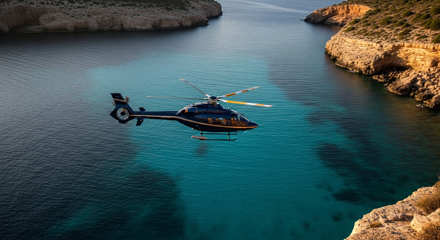Ibiza to Formentera by helicopter: the 8-minute transfer