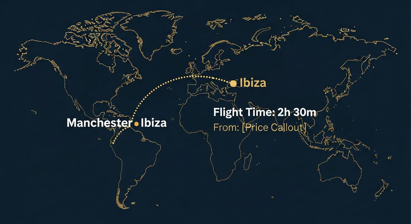 Private Jet Manchester to Ibiza: Routes, Times and 2026 Prices
